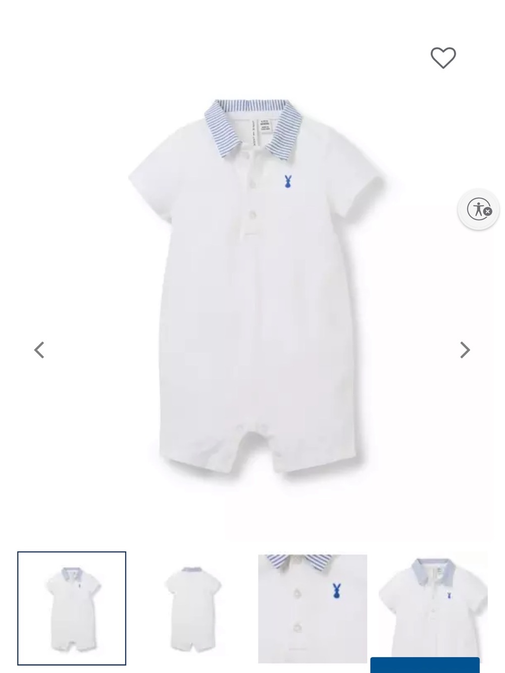 2 Janie & Jack Sets - Baby Boy Romper & A Gingham Shirt with Matching Short Set